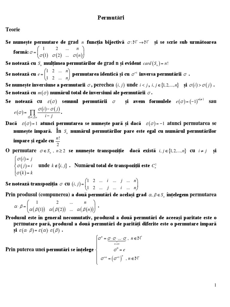 Permutari | PDF