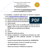 Instructivo Solicitud de Certificado de Notas 2020