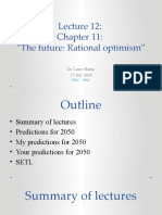 "The Future: Rational Optimism": Dr. Larry Baum 27 July 2020