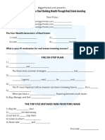 How A Newbie Can Start Building Wealth Through Real Estate Worksheet