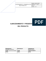 GDC-006 Almacenamiento y Preservacion Del Produto