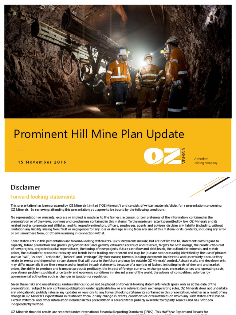 ASX Release New Mine Strategy and MROR Webcast | PDF | Science ...