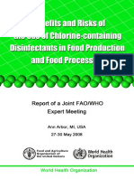 Use of Chlorine-containing Disinfectants in Food Production and Food Processing