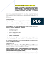 3 Formas de Mejorar La Toma de Decisiones en Un Hotel