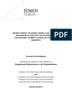 Análise eletromagnética e térmica de gerador síncrono de magnetos permanentes com estator fixo