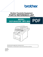 Parts Reference List: Model: DCP-9045CDN / MFC-9840CDW