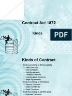 Contract Act Kinds