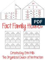 Fact Family Houses: Created By: Erin Mills The Organized Chaos of Instruction