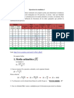 Ejercicio de Estadistica