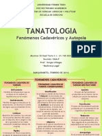 TANATOLOGIA - Fenomenos Cadavericos y Autopsia - MAPA CONCEPTUAL