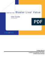 Sound Blaster Live! Value: User Guide
