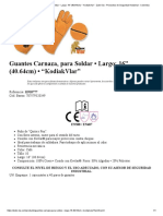 Guantes Carnaza, para Soldar - Largo - 16" (40.64cm) - "KodiakVlar" - Zubi-Ola - Productos de Seguridad Industrial - Colombia