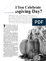 Should You Celebrate Thanksghiving Day