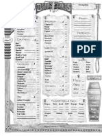 Deadlands - Character Sheet 3