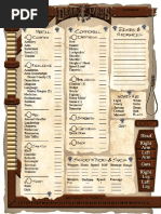 Deadlands - Character Sheet (Revised) | PDF