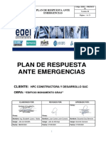 Plan de Respuesta Ante Emergencia Versión 01