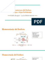 Trastornos del fósforo: hipo e hiperfosfatemia