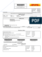 Inbound Charges Invoice: Shipment Details