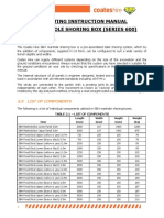 Operating Instructions - Standard Shoring - SBH Series 600 Manhole Shoring Box