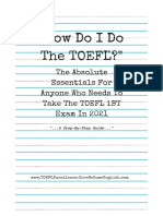 How Do I TOEFL TOEFL Preparation Course by TOEFL Excellence 2021
