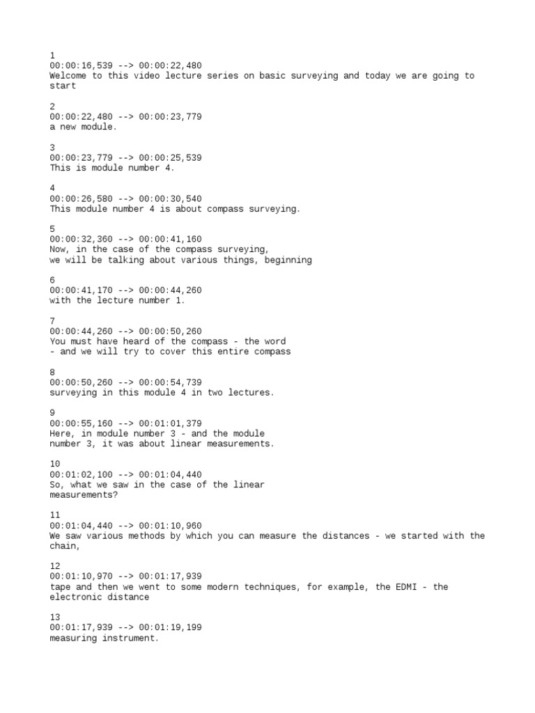 Compass Surveying Basics Explained | PDF | Surveying | Angle