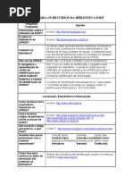 Guia Para Os Recursos Da Biblioteca Esef