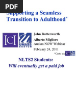 Download University of Massachusetts Bostons Institute for Community Inclusion Webinar with Autism NOW Center by The Autism NOW Center SN49494560 doc pdf