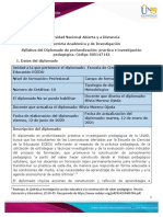 Syllabus Diplomado Práctica e Investigación Pedagógica