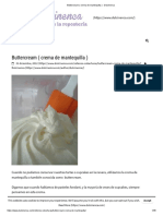 Buttercream (Crema de Mantequilla) - Dulcinenca