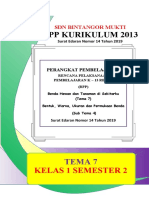 RPP 1 Lembar Kelas 1 Tema 7 ST 4 Revisi