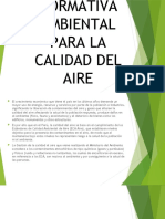 Normativa Ambiental para La Calidad Del Agua.