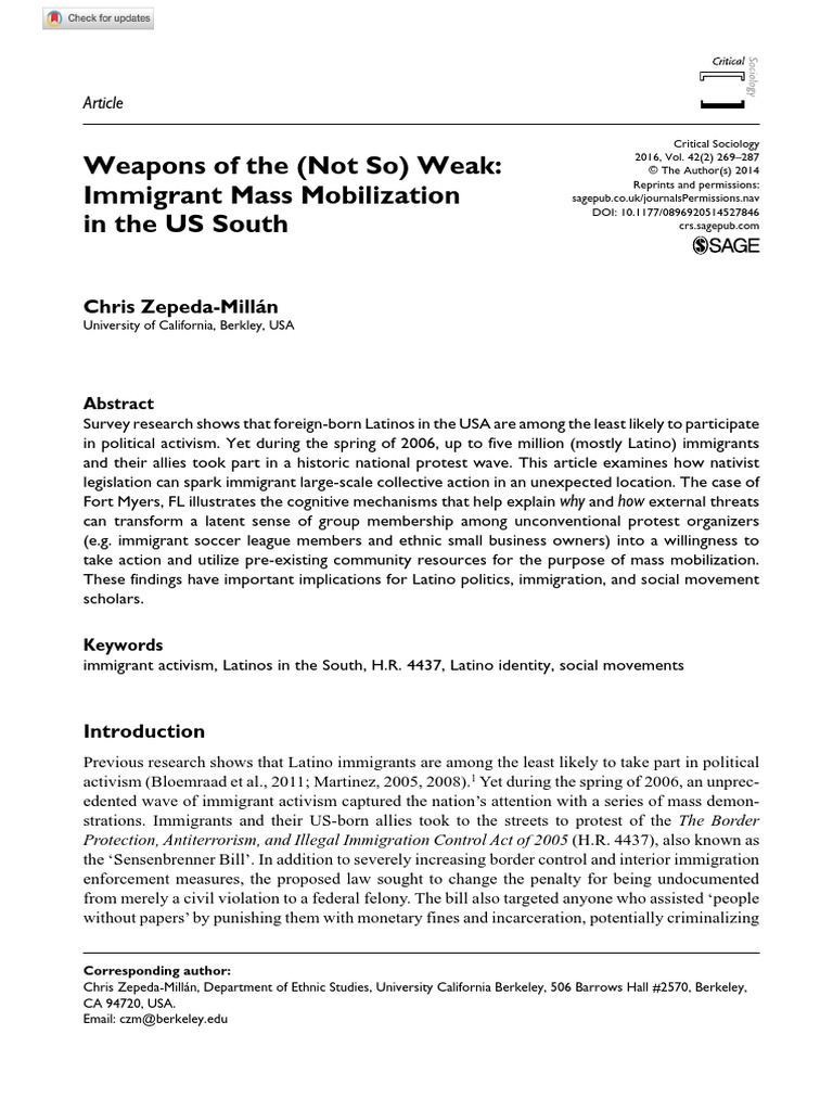 Weapons of The Not So Weak | PDF | Hispanic And Latino Americans ...