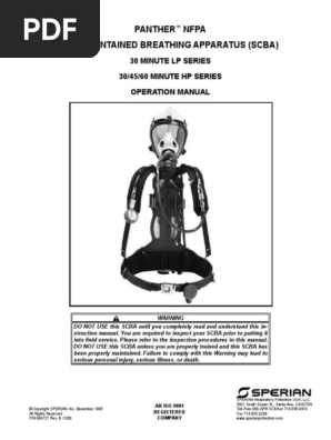Survivair-Panther-1992-1997-NFPA-SCBA