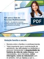 AEE para A Sala de Recursos Multifuncionais