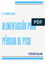 Plan de Alimentación para Pérdida de Peso