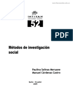 Métodos de Investigación Social