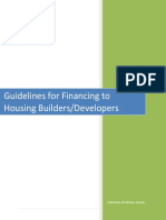 Guidelines For Financing To Housing Builders/Developers: State Bank of Pakistan, Karachi