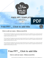 Halal Food PowerPoint Templates Widescreen