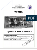 Quarter 1 Week 3 Module - Statement of Comprehensive Income for Merchandising Business