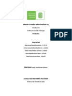 Primer Examen Termodinámica I