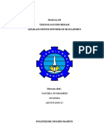 Teknologi Informasi Aplikasi Sistem Informasi Manajemen