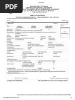 Central Mindanao University: Application Form