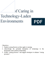 The Art of Caring in Technology-Laden Environments