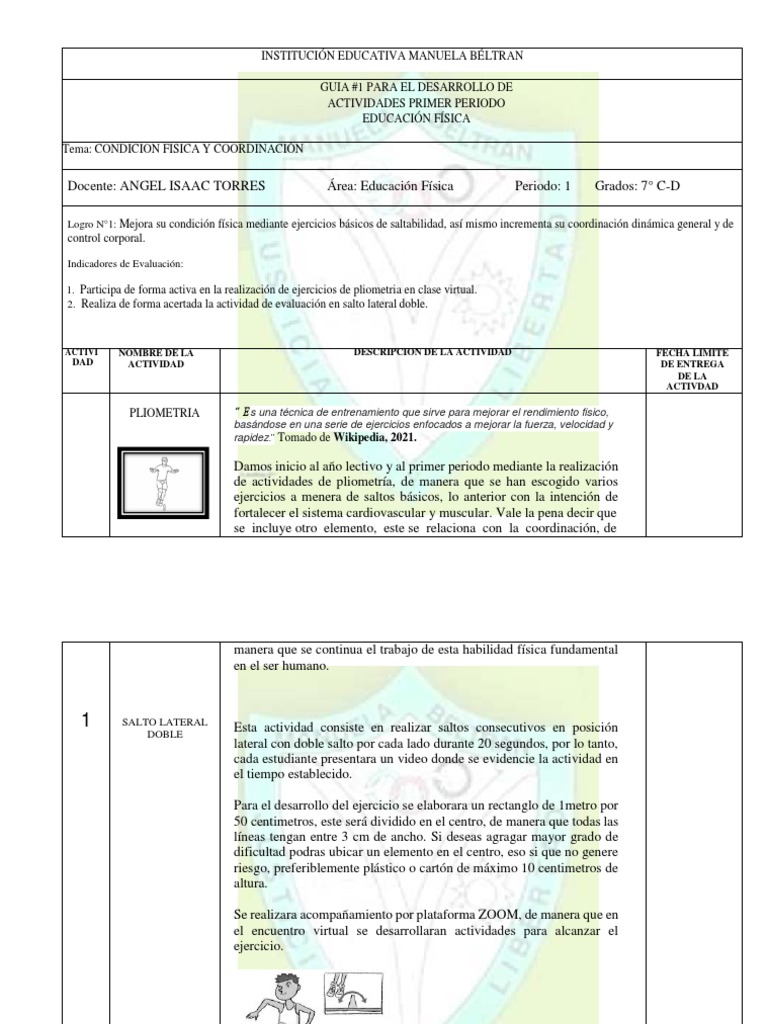 Logro N°1:: Activi DAD Nombre de La Actividad Descripción de La ...