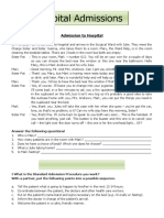 Admission To Hospital + Chart