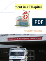 Department in A Hospital: Created by Miss Rini