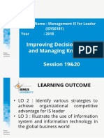 MIS For Leader 2018 - Session 19&20