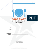 24-Hour Diet Recall (My Stars) : Module G: Food Diary
