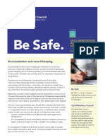 Be Safe 4 Documentation and Record Keeping F