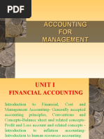 Accounting FOR Management